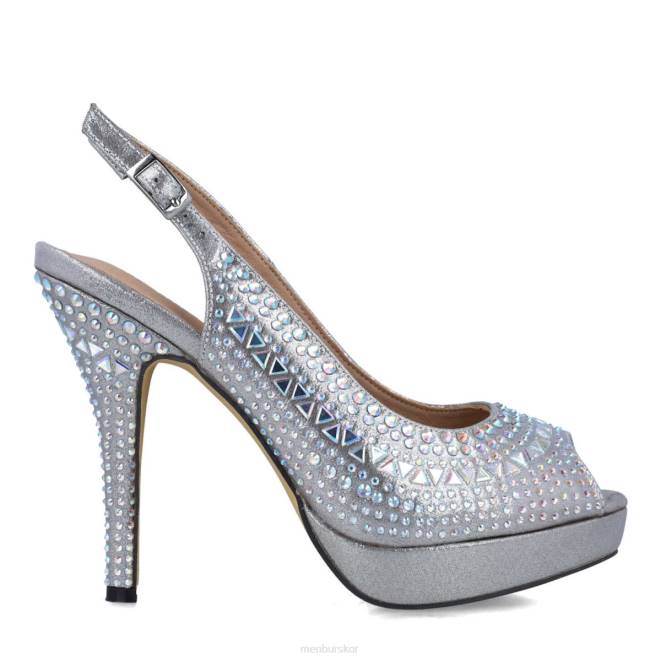 Menbur kvinnor grå axinita högklackat 608J3862