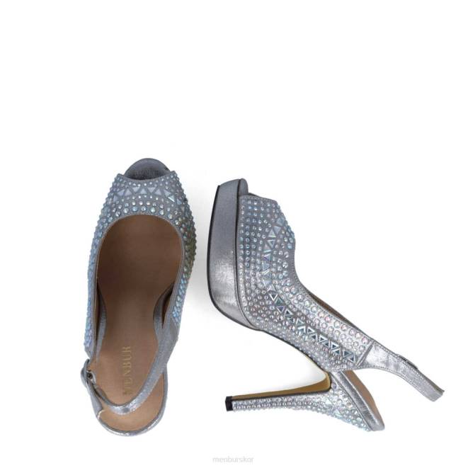 Menbur kvinnor grå axinita högklackat 608J3862