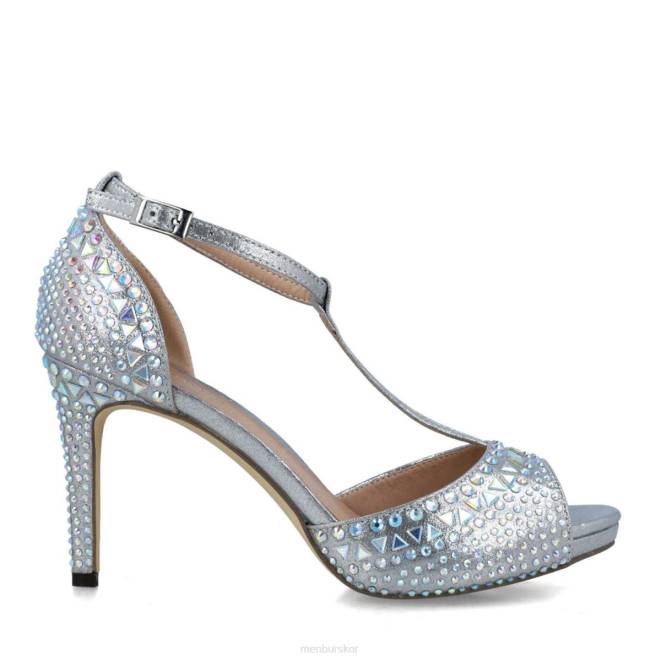 Menbur kvinnor grå axinita högklackat 608J3880