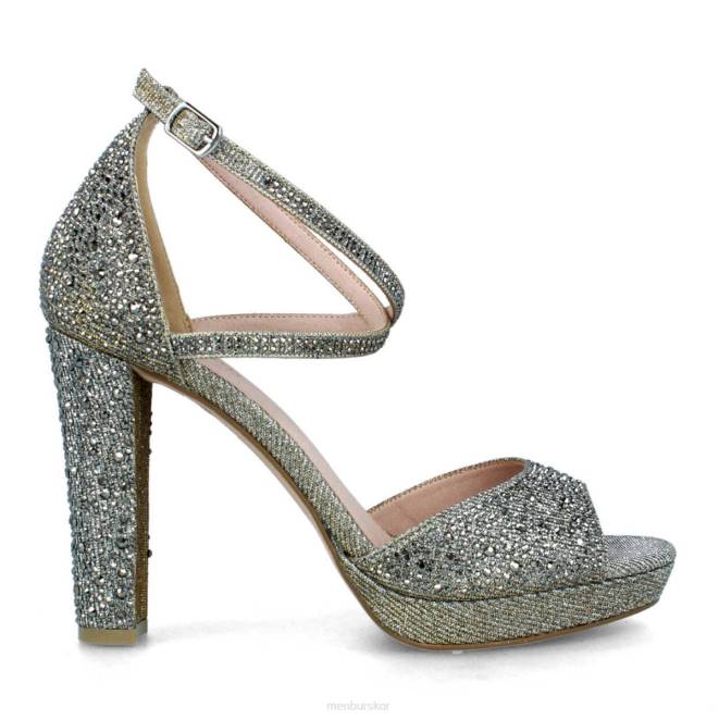 Menbur kvinnor grå bareto högklackat 608J4151