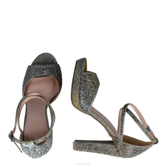 Menbur kvinnor grå bareto högklackat 608J4151