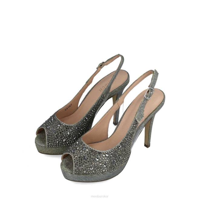 Menbur kvinnor grå bolina högklackat 608J831