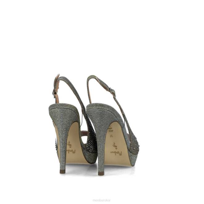 Menbur kvinnor grå bolina högklackat 608J831
