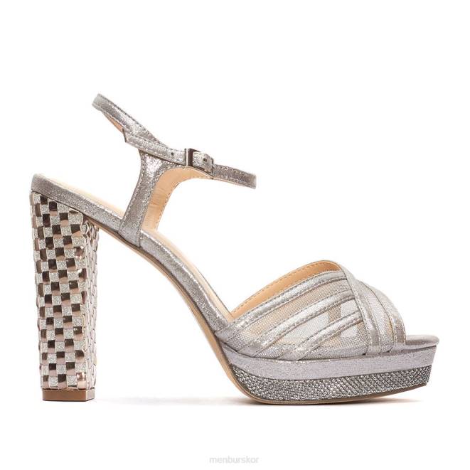 Menbur kvinnor grå borsoi högklackat 608J1089