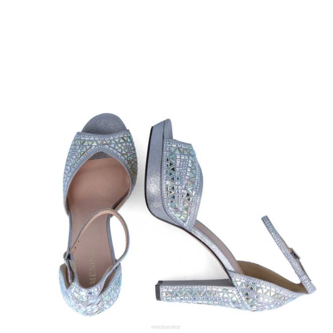 Menbur kvinnor grå capadrosso högklackat 608J4126