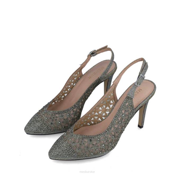 Menbur kvinnor grå carite högklackat 608J3952