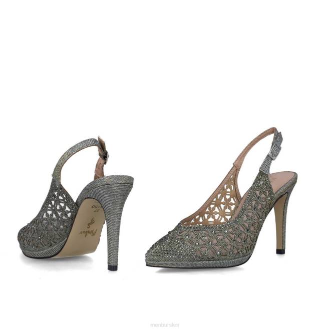Menbur kvinnor grå carite högklackat 608J3952