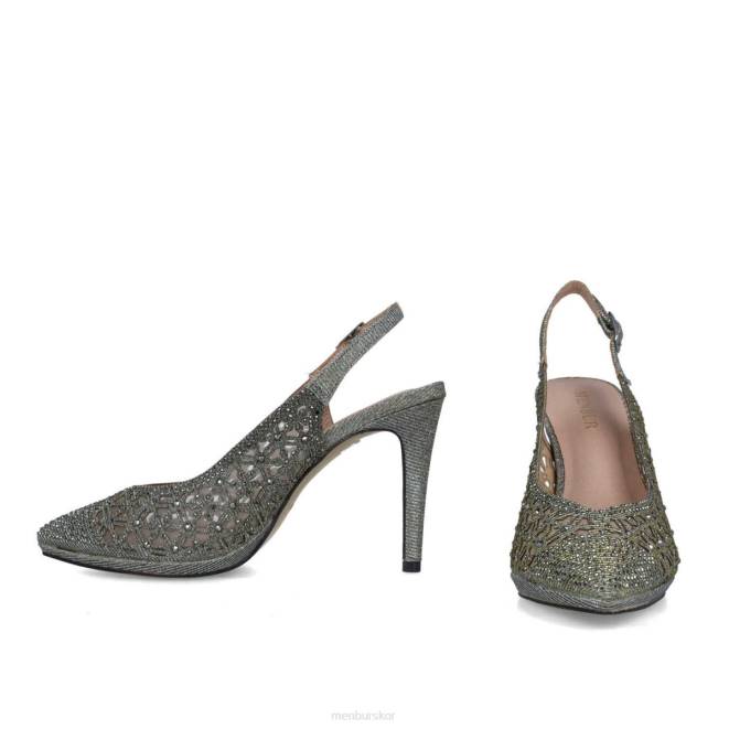Menbur kvinnor grå carite högklackat 608J3952