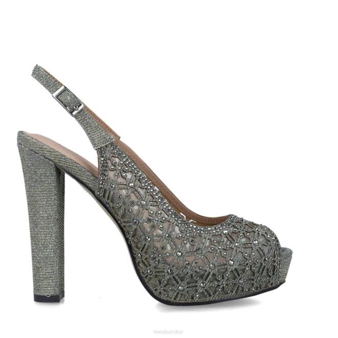 Menbur kvinnor grå carite högklackat 608J4925