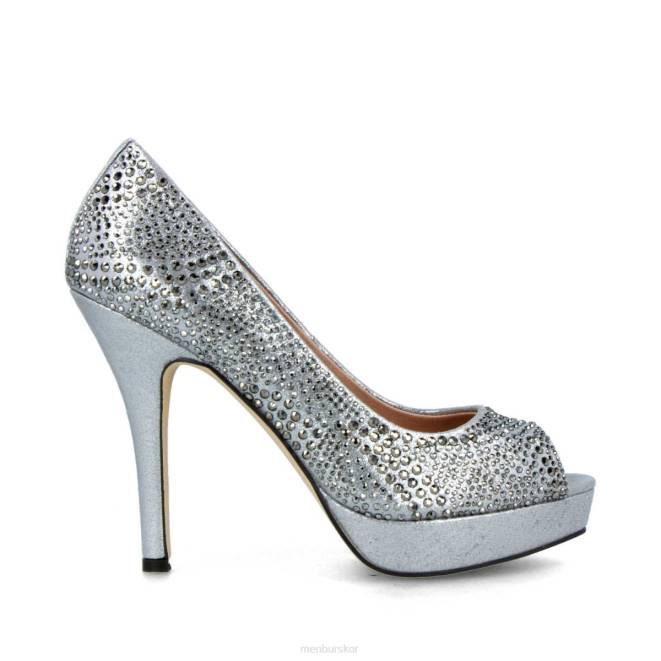 Menbur kvinnor grå cavallini högklackat 608J901