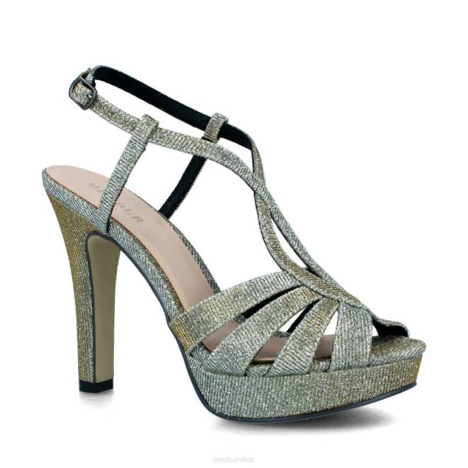 Menbur kvinnor grå galeotti högklackat 608J1451