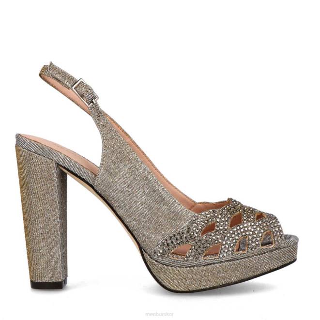 Menbur kvinnor grå kanalen högklackat 608J899