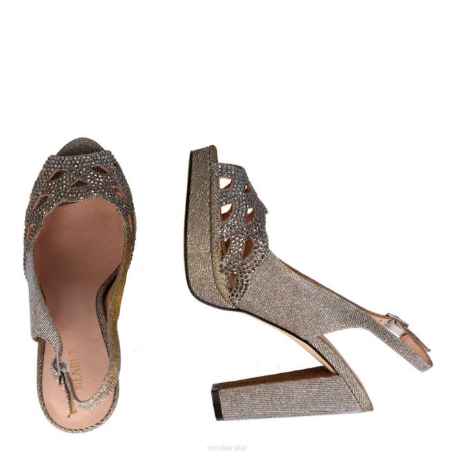 Menbur kvinnor grå kanalen högklackat 608J899