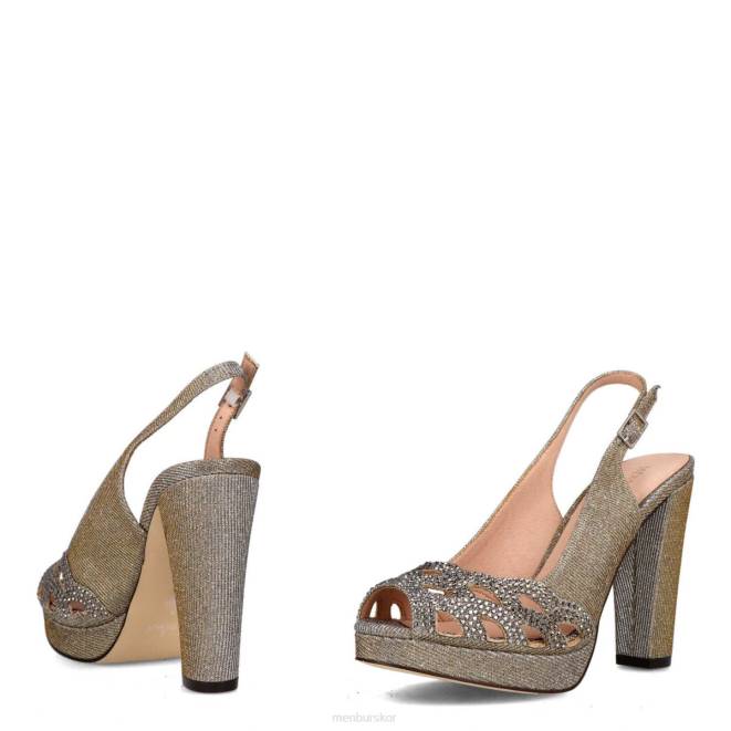 Menbur kvinnor grå kanalen högklackat 608J899