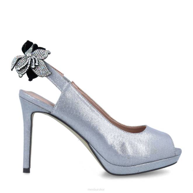 Menbur kvinnor grå karpiano högklackat 608J4088