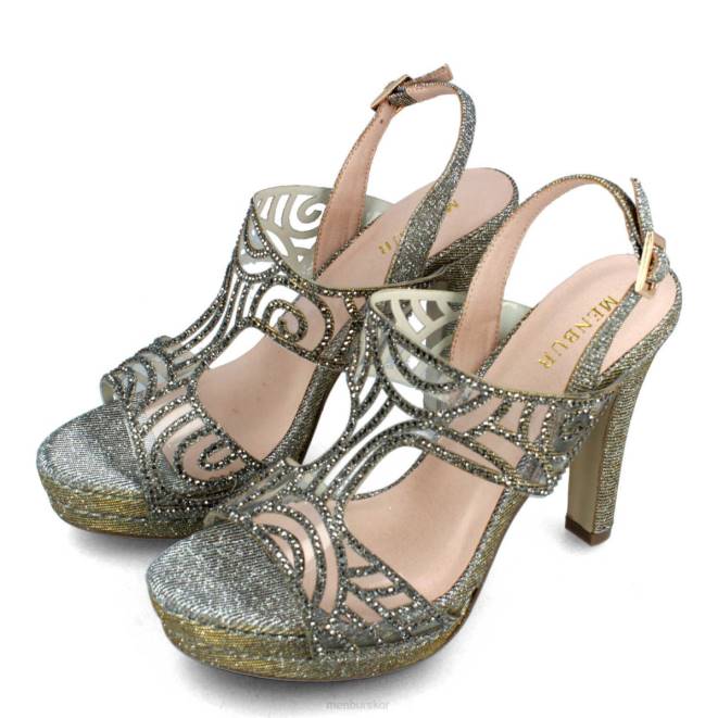 Menbur kvinnor grå milanesiska högklackat 608J4991