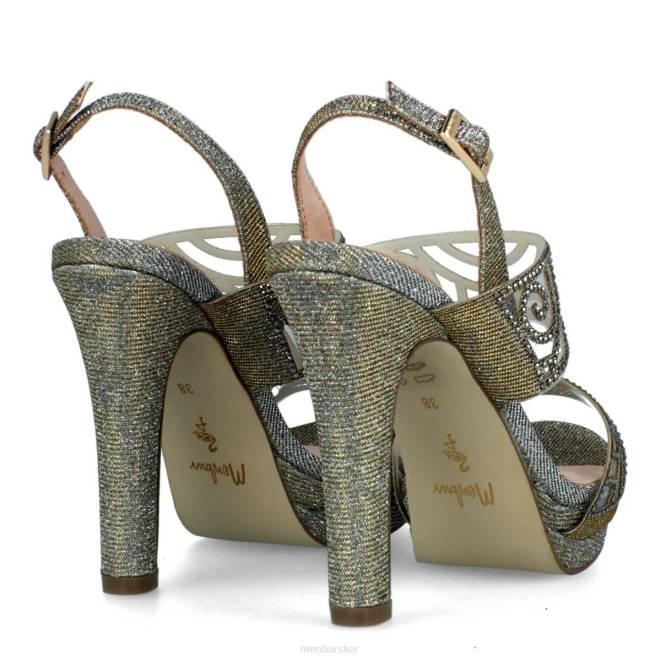 Menbur kvinnor grå milanesiska högklackat 608J4991