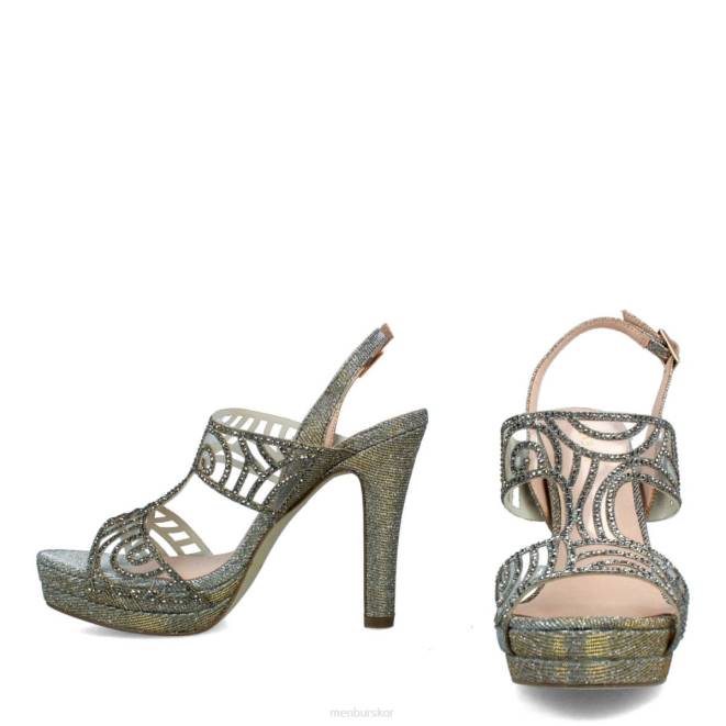 Menbur kvinnor grå milanesiska högklackat 608J4991