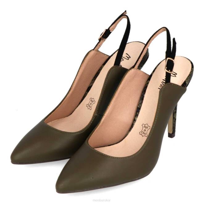 Menbur kvinnor grön larderia högklackat 608J4318