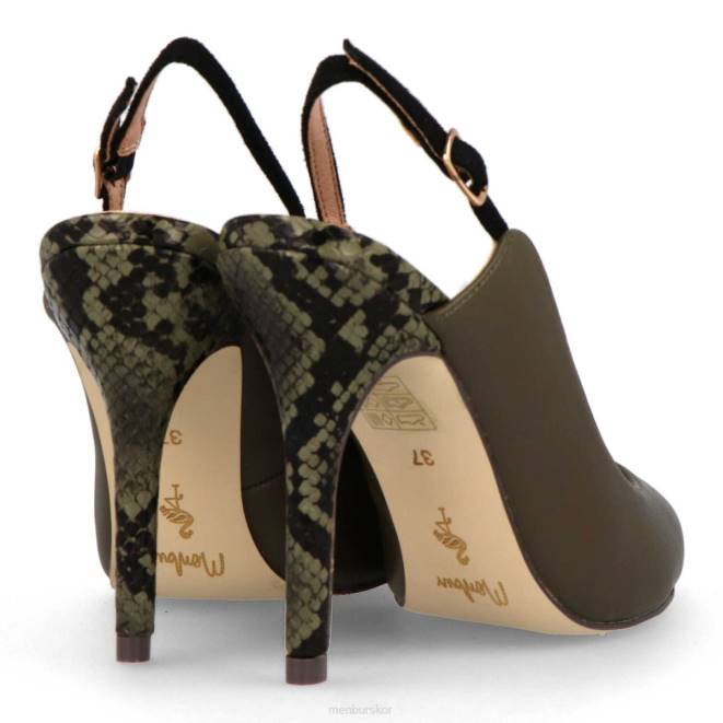 Menbur kvinnor grön larderia högklackat 608J4318