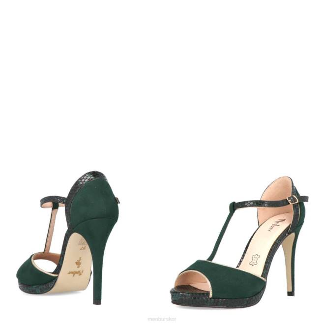 Menbur kvinnor grön strigara högklackat 608J4335