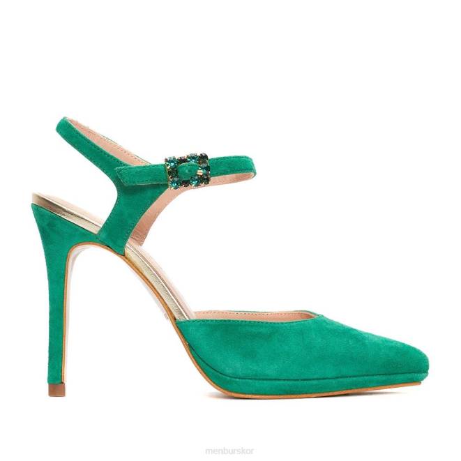 Menbur kvinnor grön uggiate högklackat 608J4266
