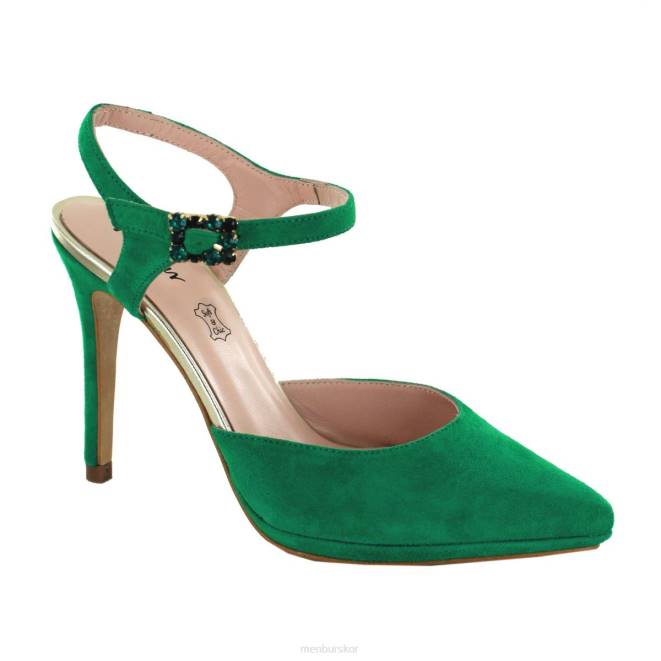 Menbur kvinnor grön uggiate högklackat 608J4266