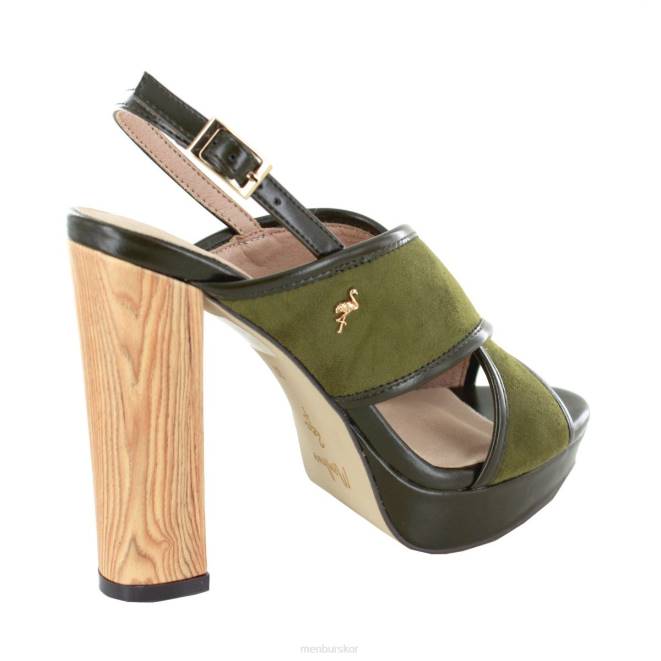 Menbur kvinnor grön voltois högklackat 608J910