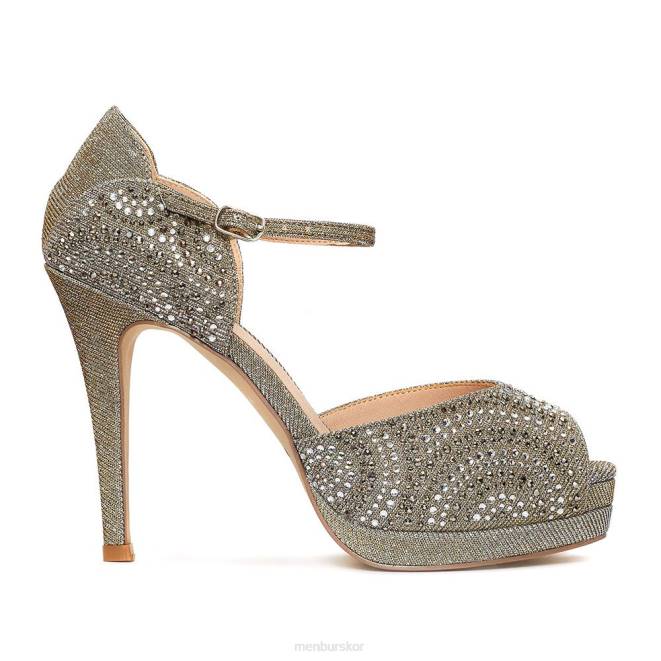 Menbur kvinnor grå stanga högklackat 608J995