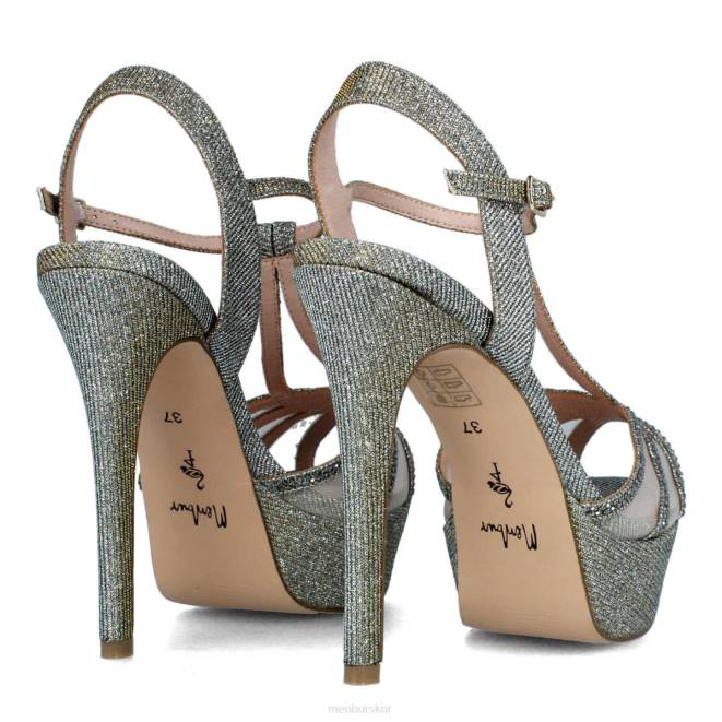 Menbur kvinnor grå tarmeno högklackat 608J4136