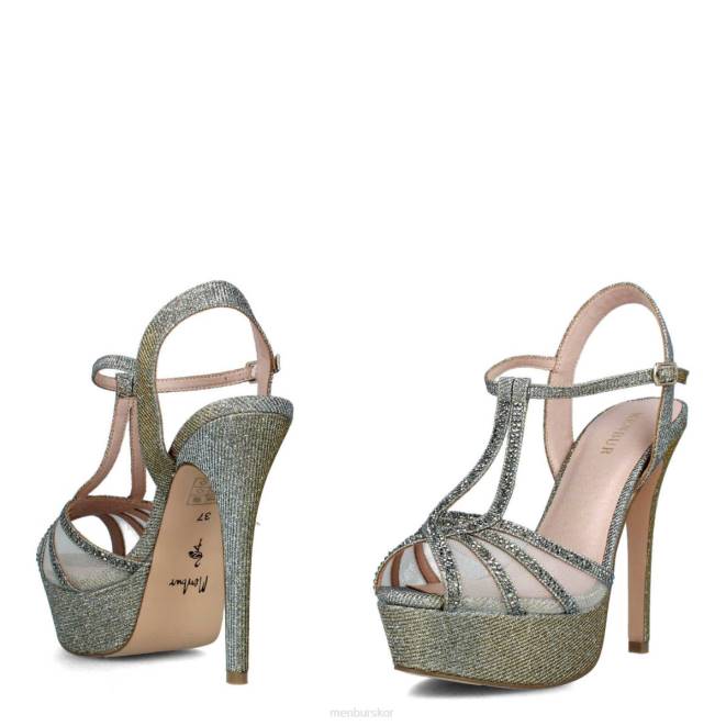 Menbur kvinnor grå tarmeno högklackat 608J4136