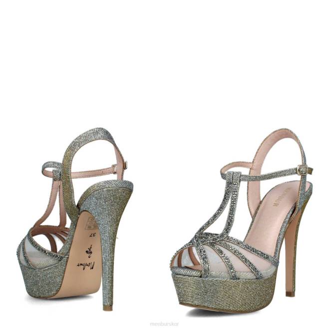 Menbur kvinnor grå tarmeno högklackat 608J4136