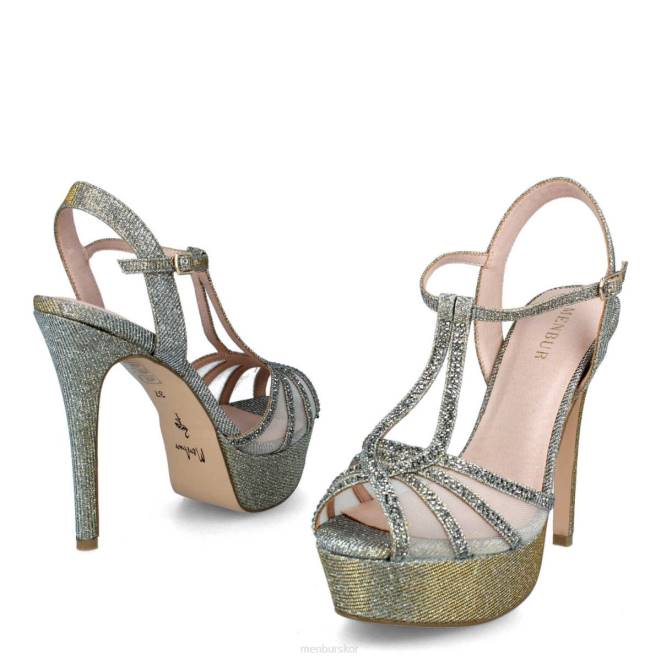 Menbur kvinnor grå tarmeno högklackat 608J4136