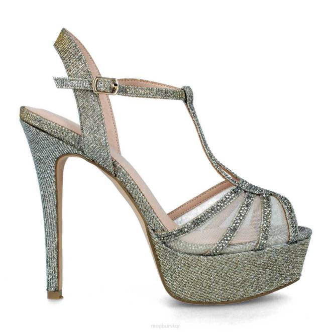 Menbur kvinnor grå tarmeno högklackat 608J4136