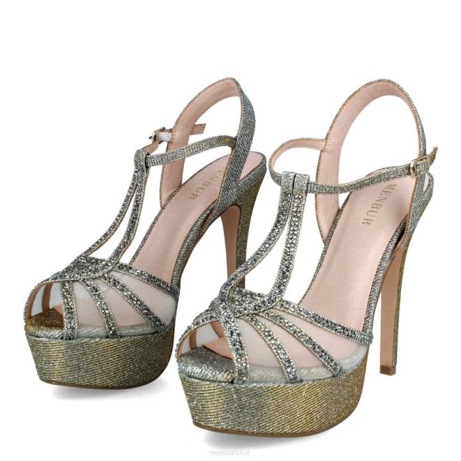 Menbur kvinnor grå tarmeno högklackat 608J4136