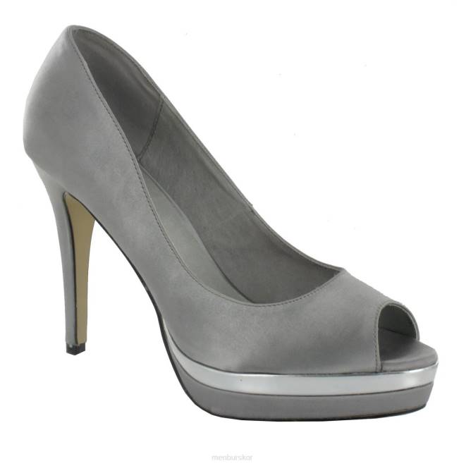 Menbur kvinnor grå väsen högklackat 608J4521