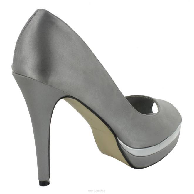 Menbur kvinnor grå väsen högklackat 608J4521