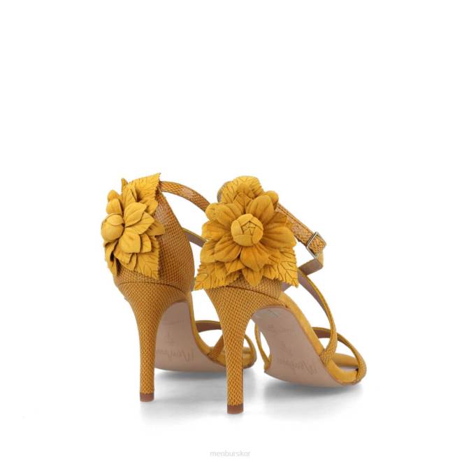 Menbur kvinnor gul bianchi högklackat 608J4574
