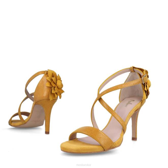 Menbur kvinnor gul bianchi högklackat 608J4574