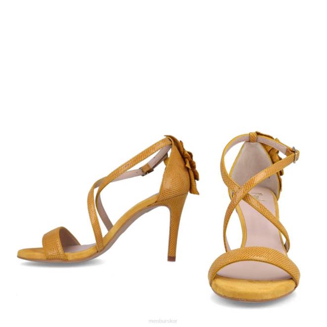 Menbur kvinnor gul bianchi högklackat 608J4574