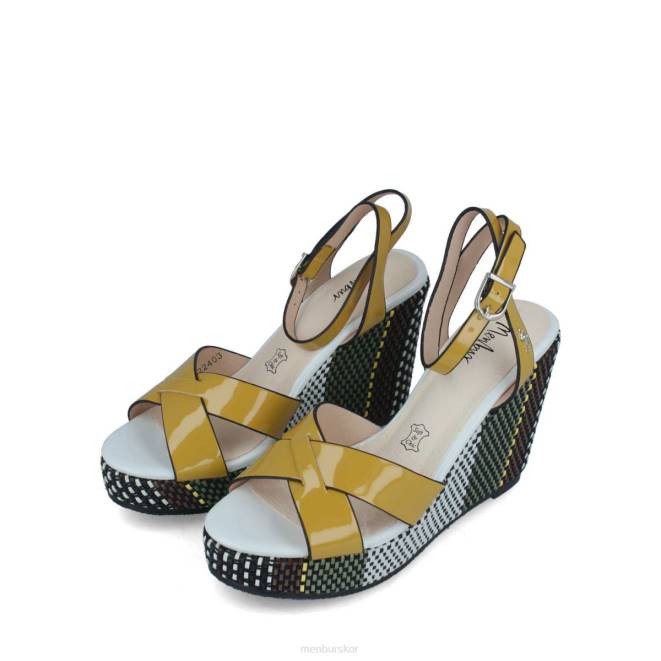 Menbur kvinnor gul borgoforte högklackat 608J864