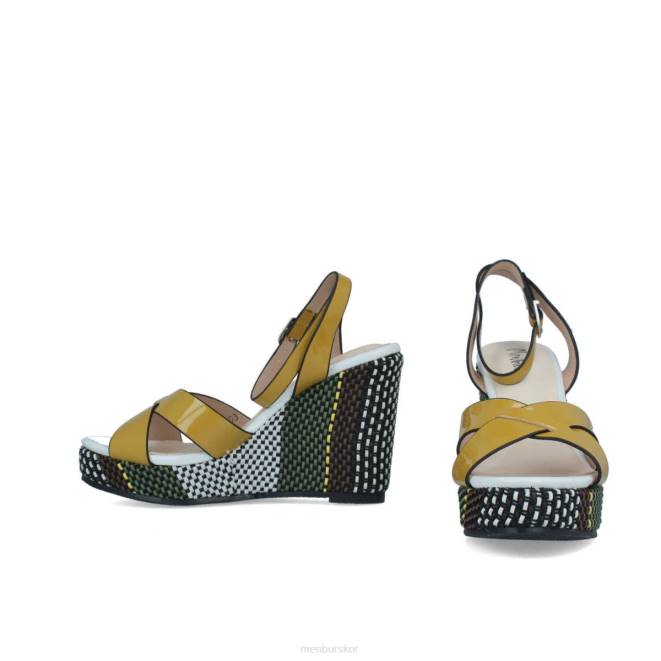 Menbur kvinnor gul borgoforte högklackat 608J864