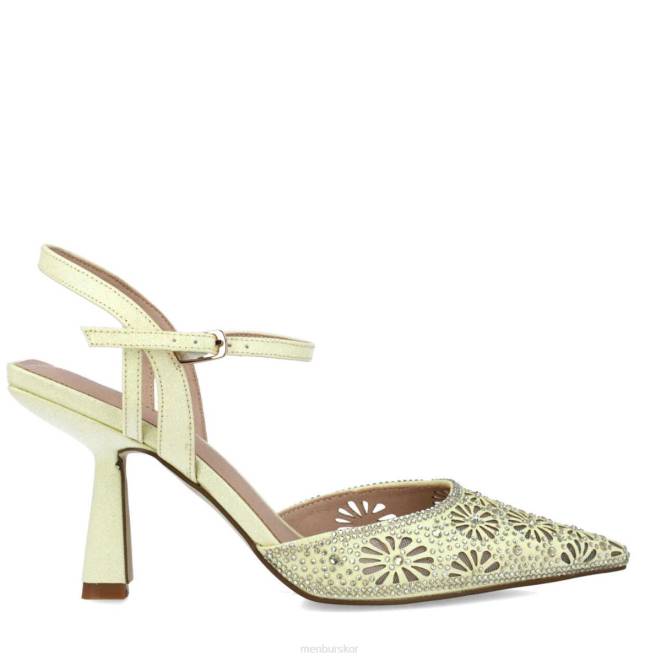 Menbur kvinnor gul canis minor högklackat 608J3756