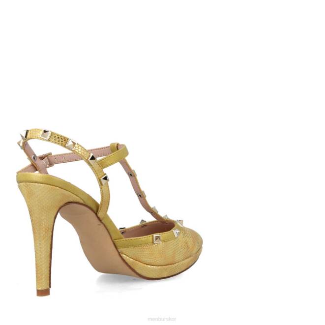 Menbur kvinnor gul erinia högklackat 608J5409
