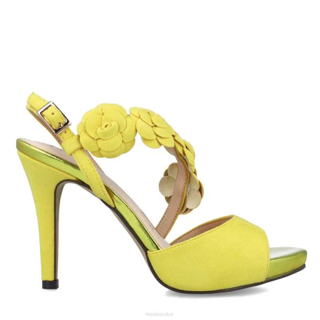 Menbur kvinnor gul fenonte högklackat 608J1256