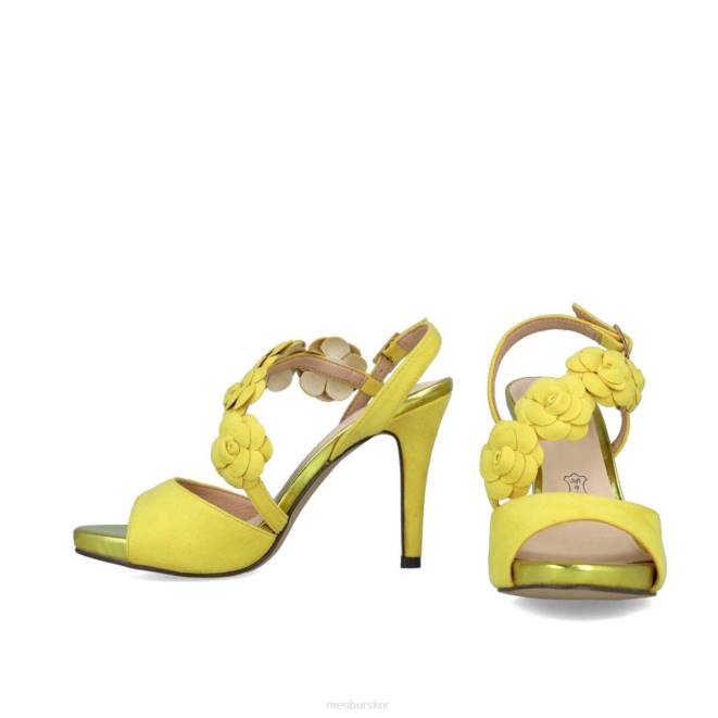 Menbur kvinnor gul fenonte högklackat 608J1256