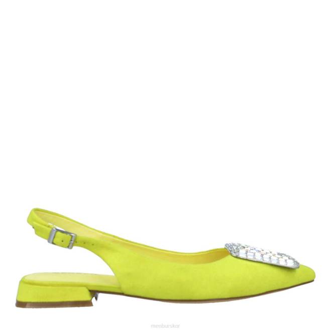 Menbur kvinnor gul fraus högklackat 608J5102