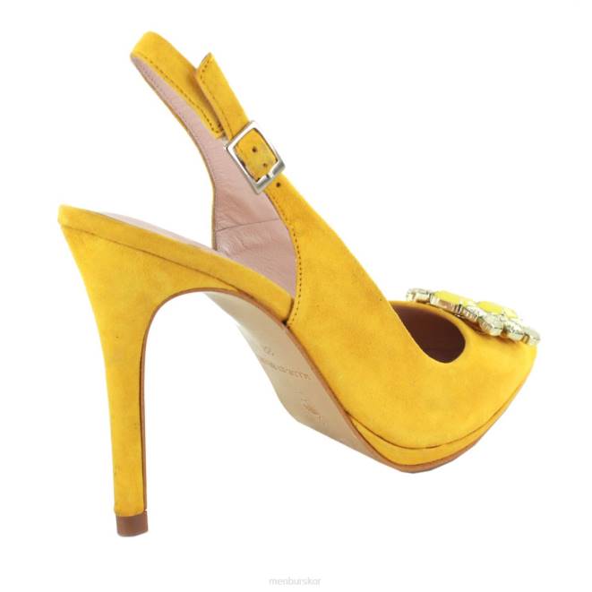 Menbur kvinnor gul silos högklackat 608J1421