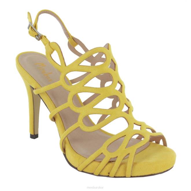 Menbur kvinnor gul tricase högklackat 608J4387