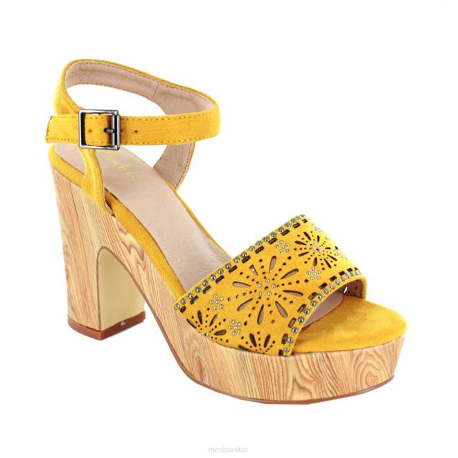 Menbur kvinnor gul umito högklackat 608J5230